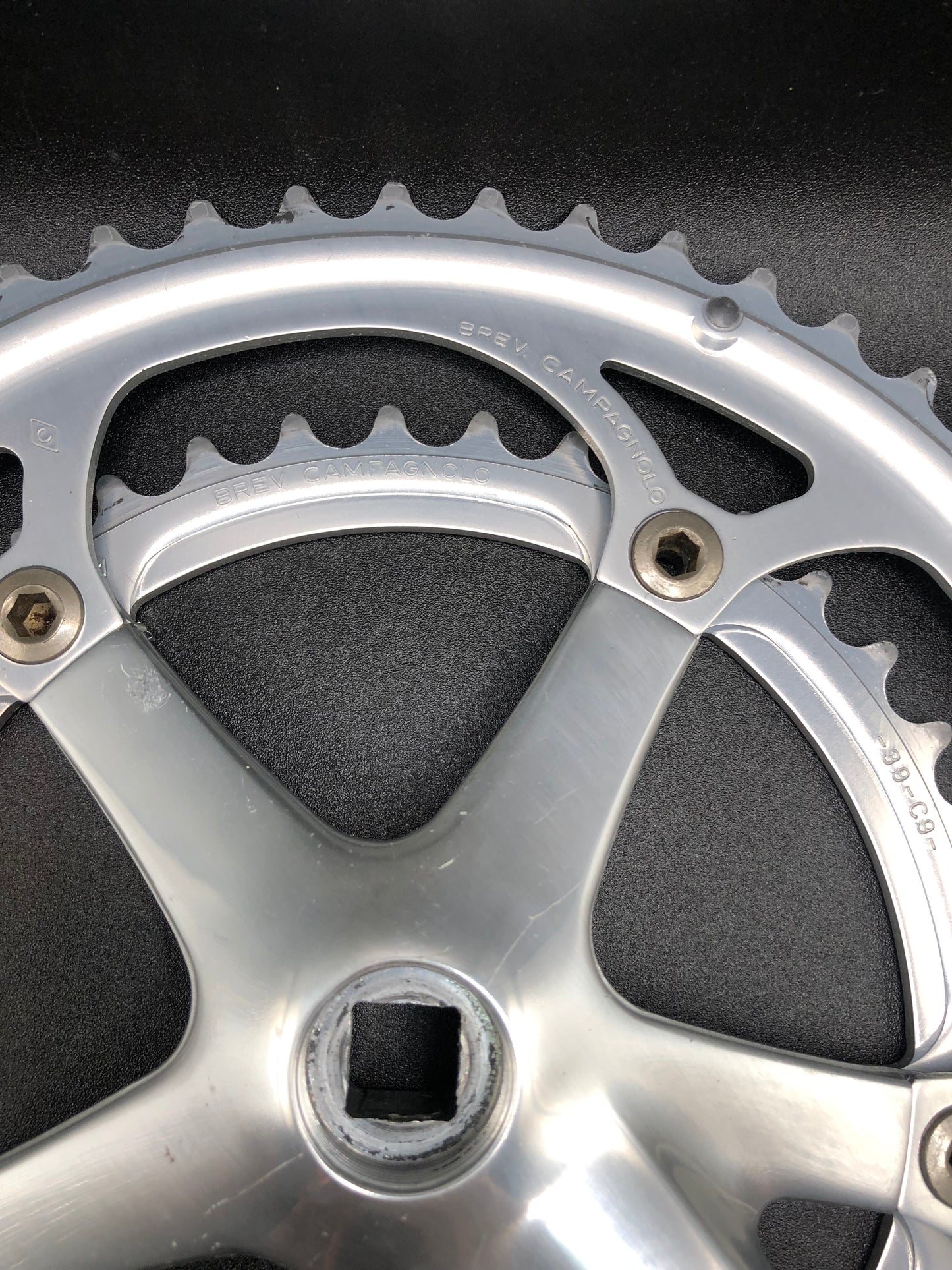 Guarnitura Campagnolo Veloce 53/39, 170mm. 9 speed.