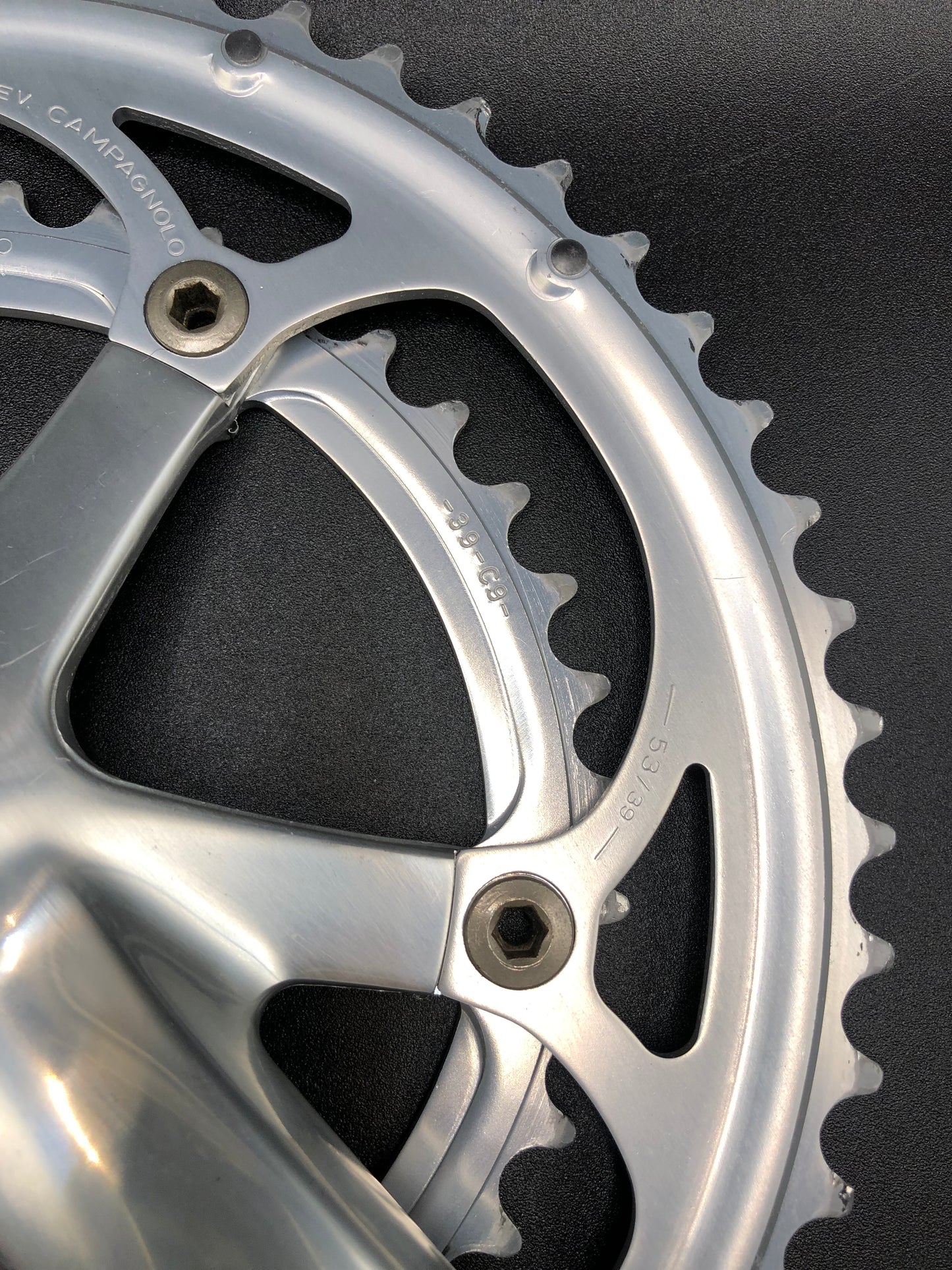 Guarnitura Campagnolo Veloce 53/39, 170mm. 9 speed.