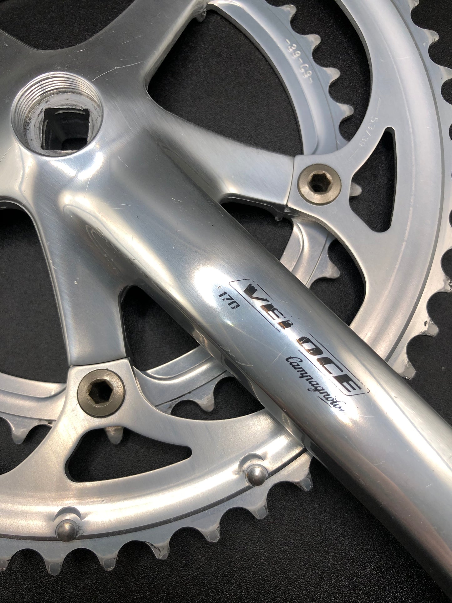 Guarnitura Campagnolo Veloce 53/39, 170mm. 9 speed.