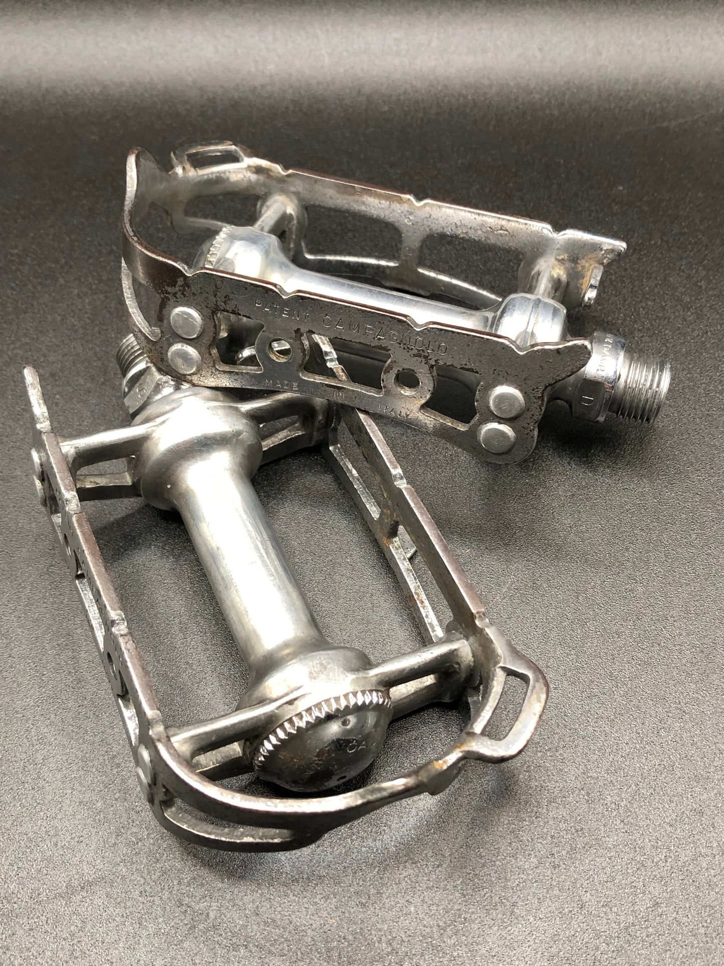 Pedali Campagnolo Record mod. 1037 silver