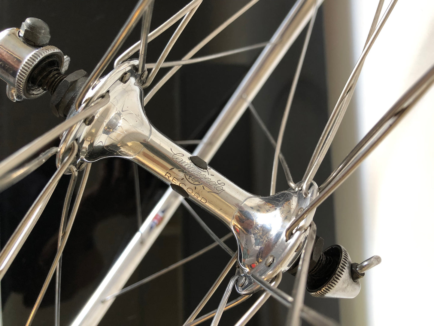 Set ruote Campagnolo Record, Nisi 28 fori. 700c per tubolare.