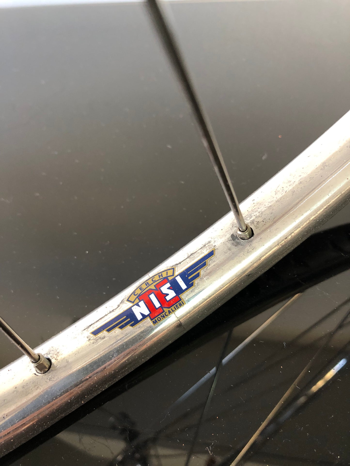 Set ruote Campagnolo Record, Nisi 28 fori. 700c per tubolare.