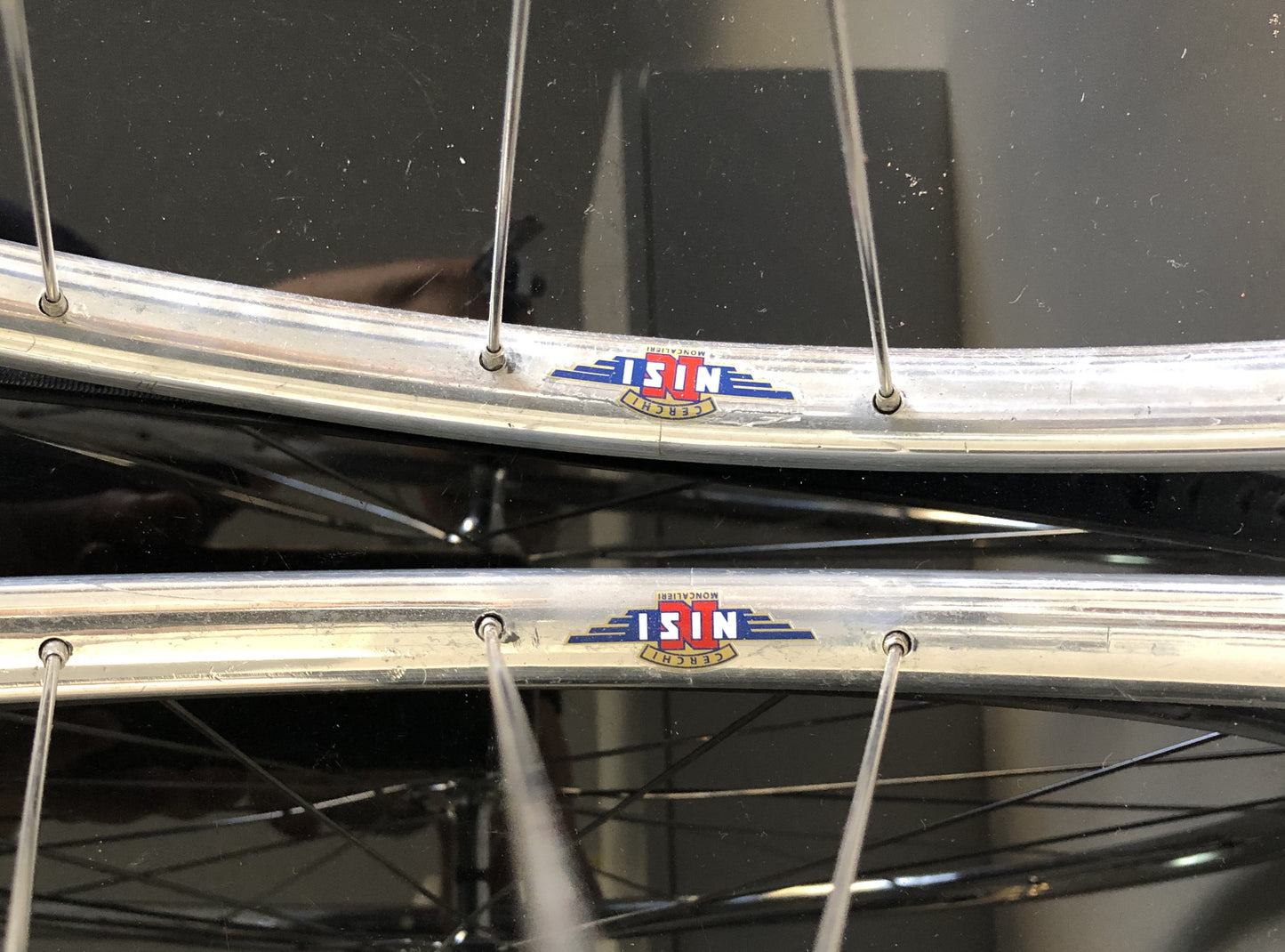 Set ruote Campagnolo Record, Nisi 28 fori. 700c per tubolare.