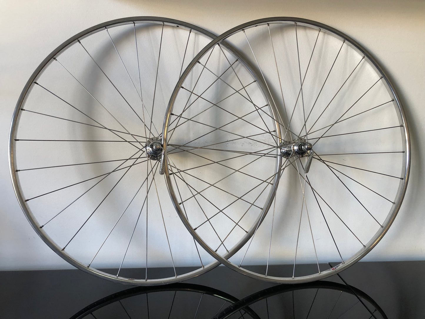 Set ruote Campagnolo Record, Nisi 28 fori. 700c per tubolare.