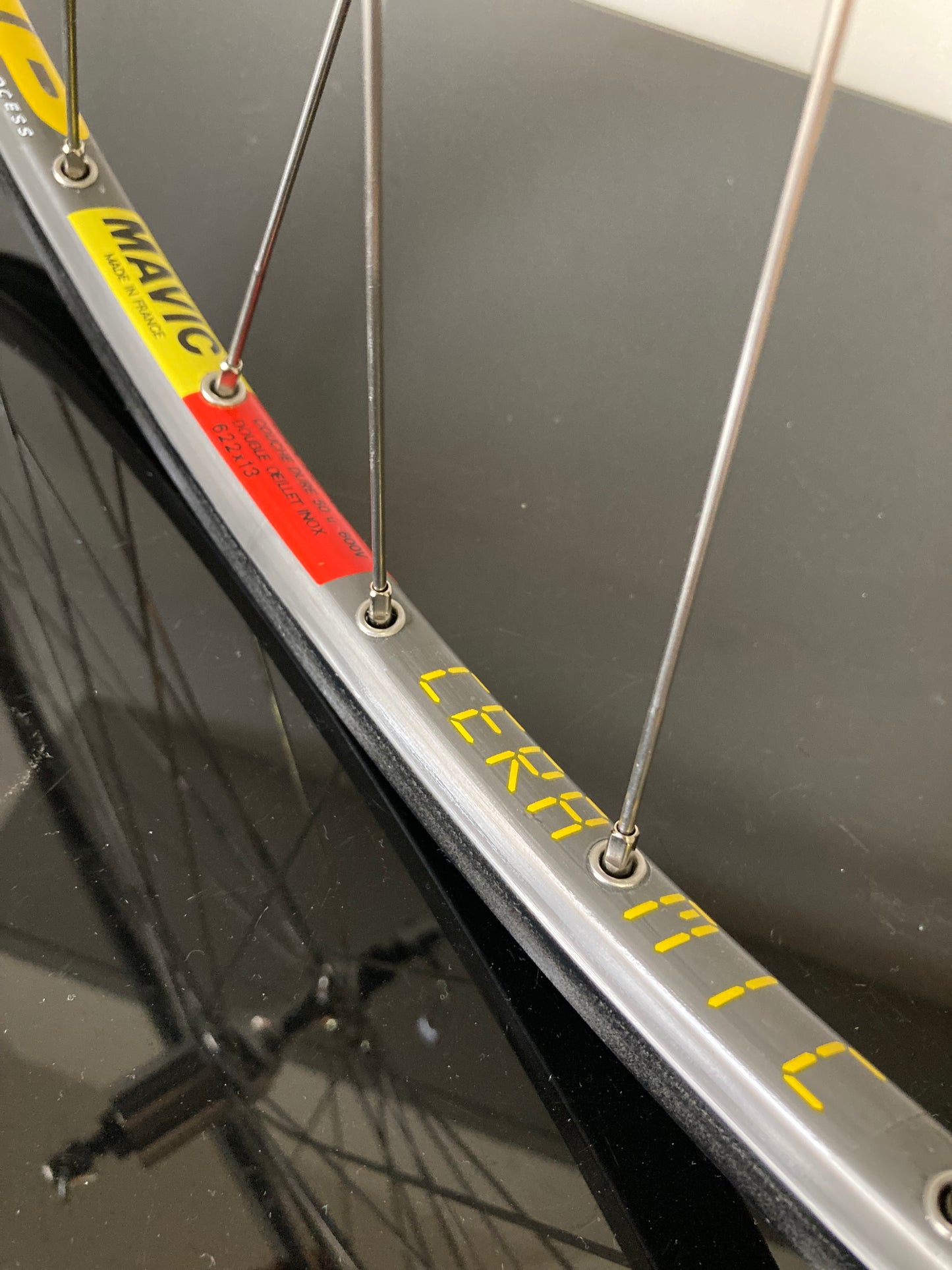 Ruote Campagolo Record 9-10-11v, cerchi Mavic Open S.U.P. CD Ceramic. Per copertoncino.