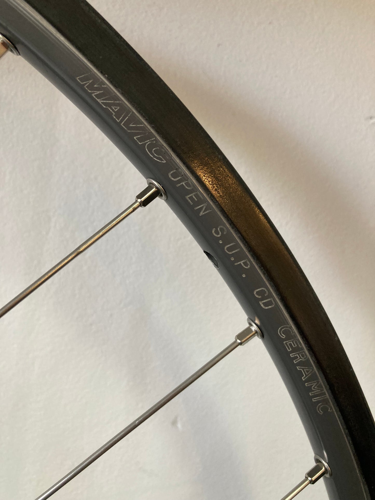 Ruote Campagolo Record 9-10-11v, cerchi Mavic Open S.U.P. CD Ceramic. Per copertoncino.