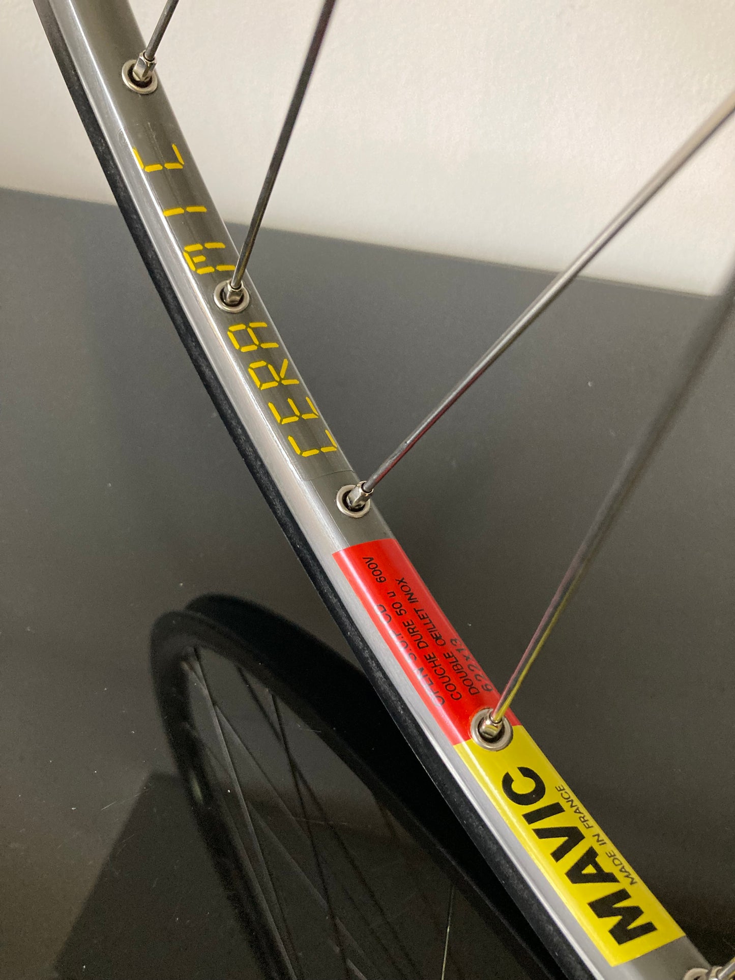 Ruote Campagolo Record 9-10-11v, cerchi Mavic Open S.U.P. CD Ceramic. Per copertoncino.