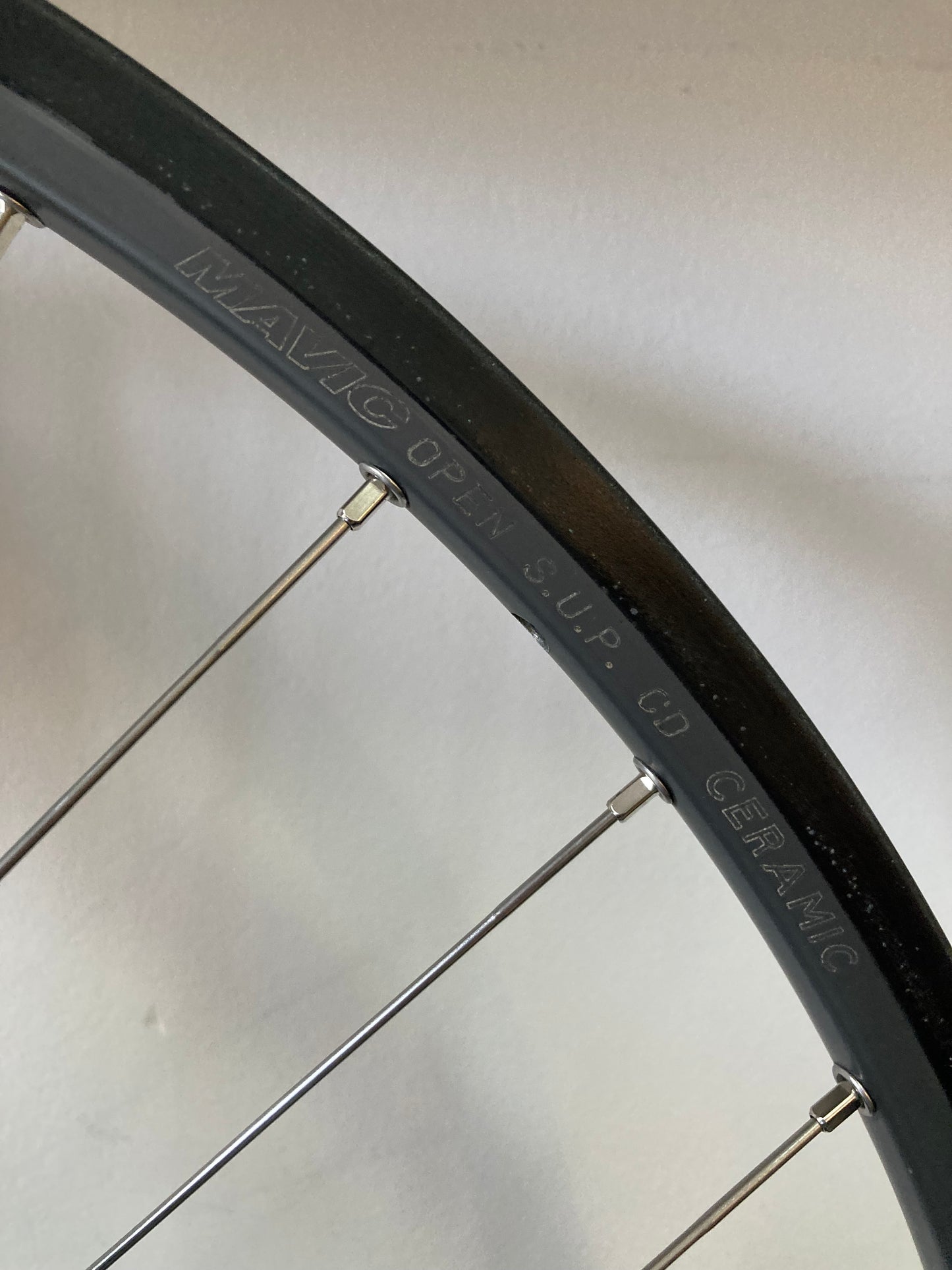 Ruote Campagolo Record 9-10-11v, cerchi Mavic Open S.U.P. CD Ceramic. Per copertoncino.