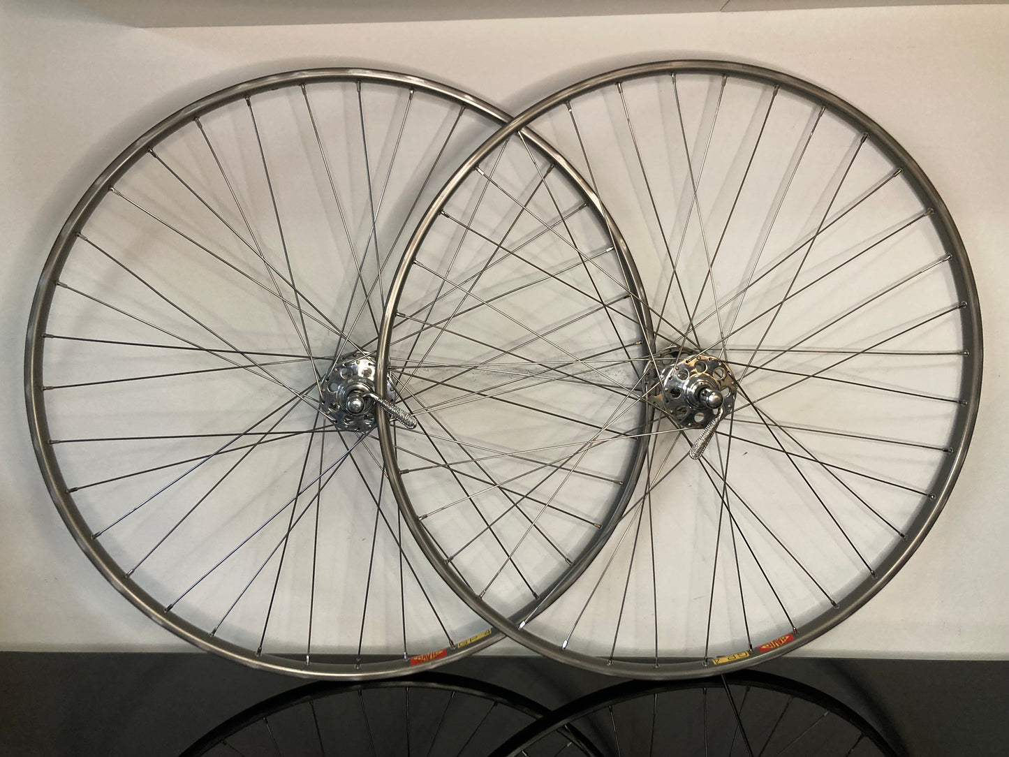 Ruote corsa tubolari. Cerchi Mavic GP4 su mozzi Campagnolo Nuovo Gran Sport 1253.