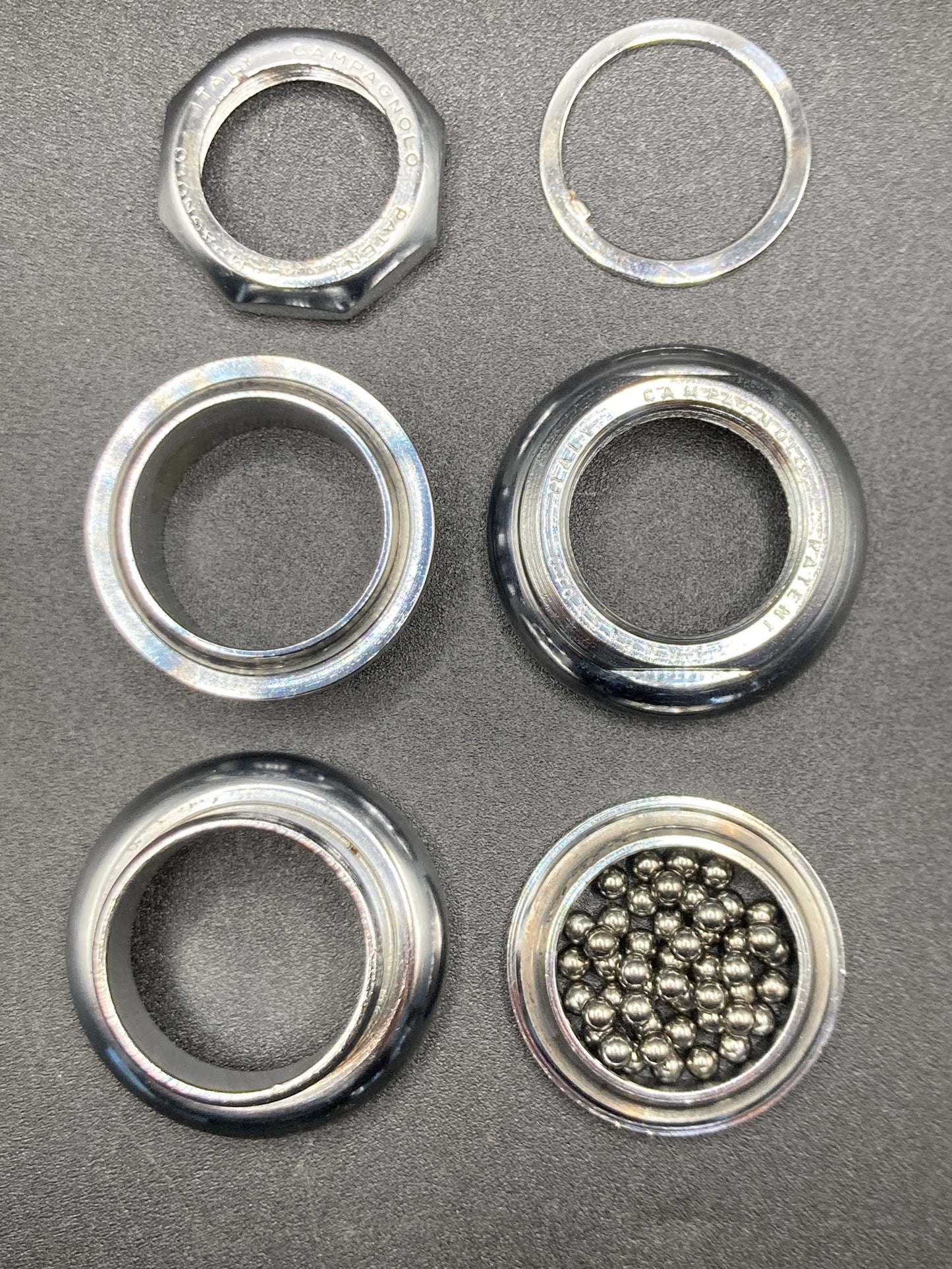 Serie sterzo Campagnolo Gran Sport 1040/A. Filettatura 25,4mm ITA.