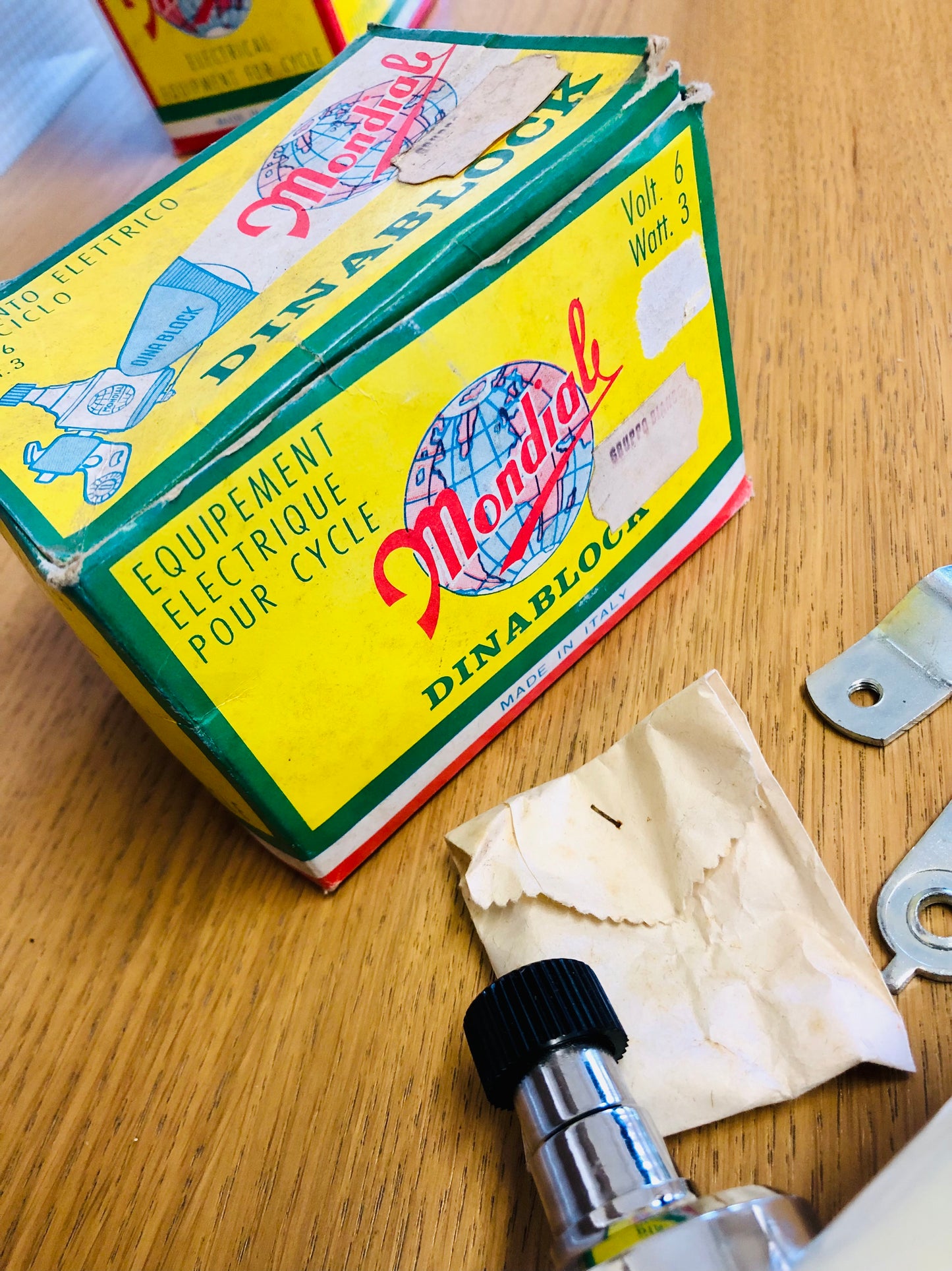 Fanale bicicletta Mondial Dynablock.