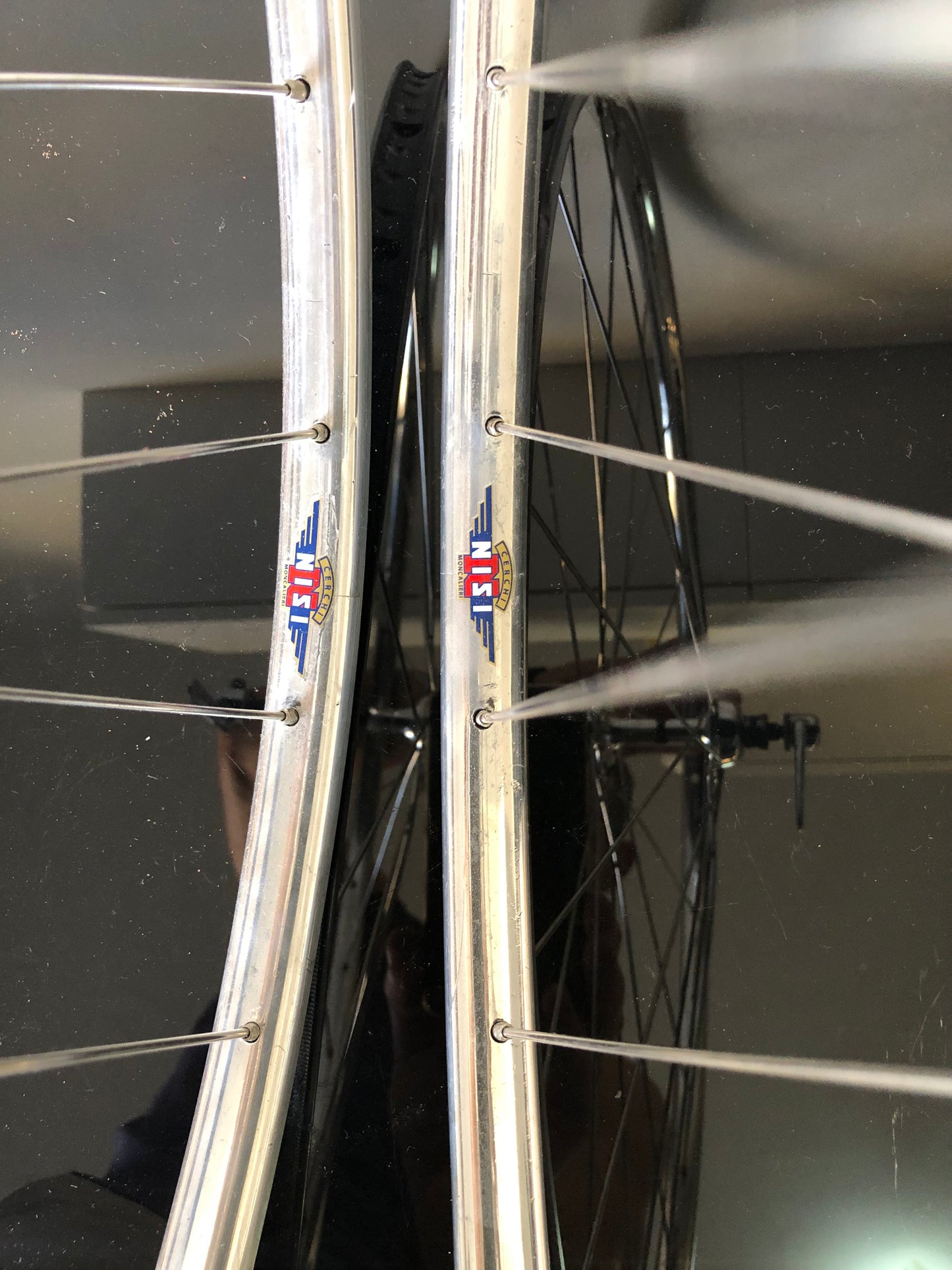Set ruote Campagnolo Record, Nisi 28 fori. 700c per tubolare.