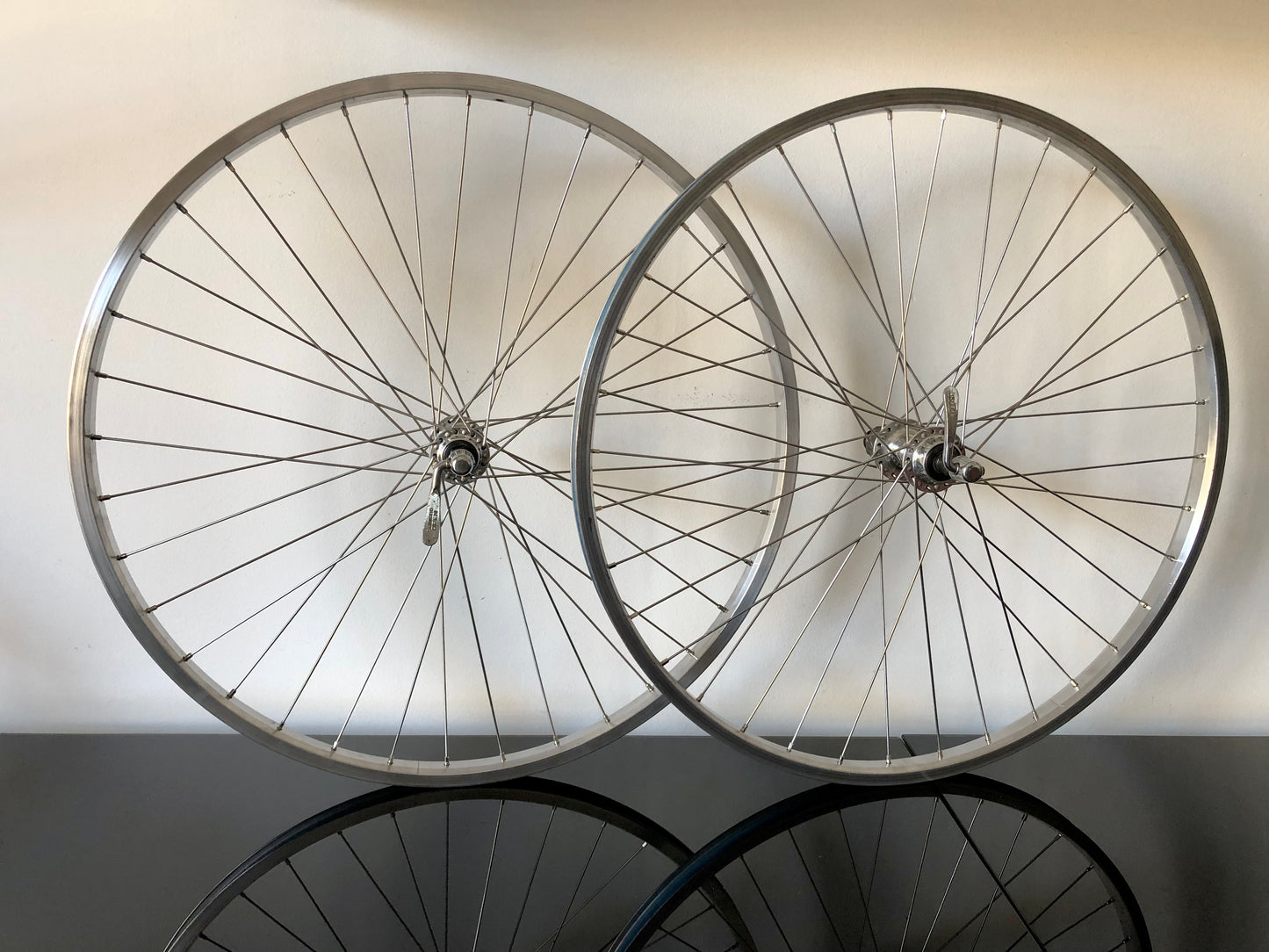 Ruote MTB 26". Mozzi Shimano Exage, cerchi Rigida A 495.