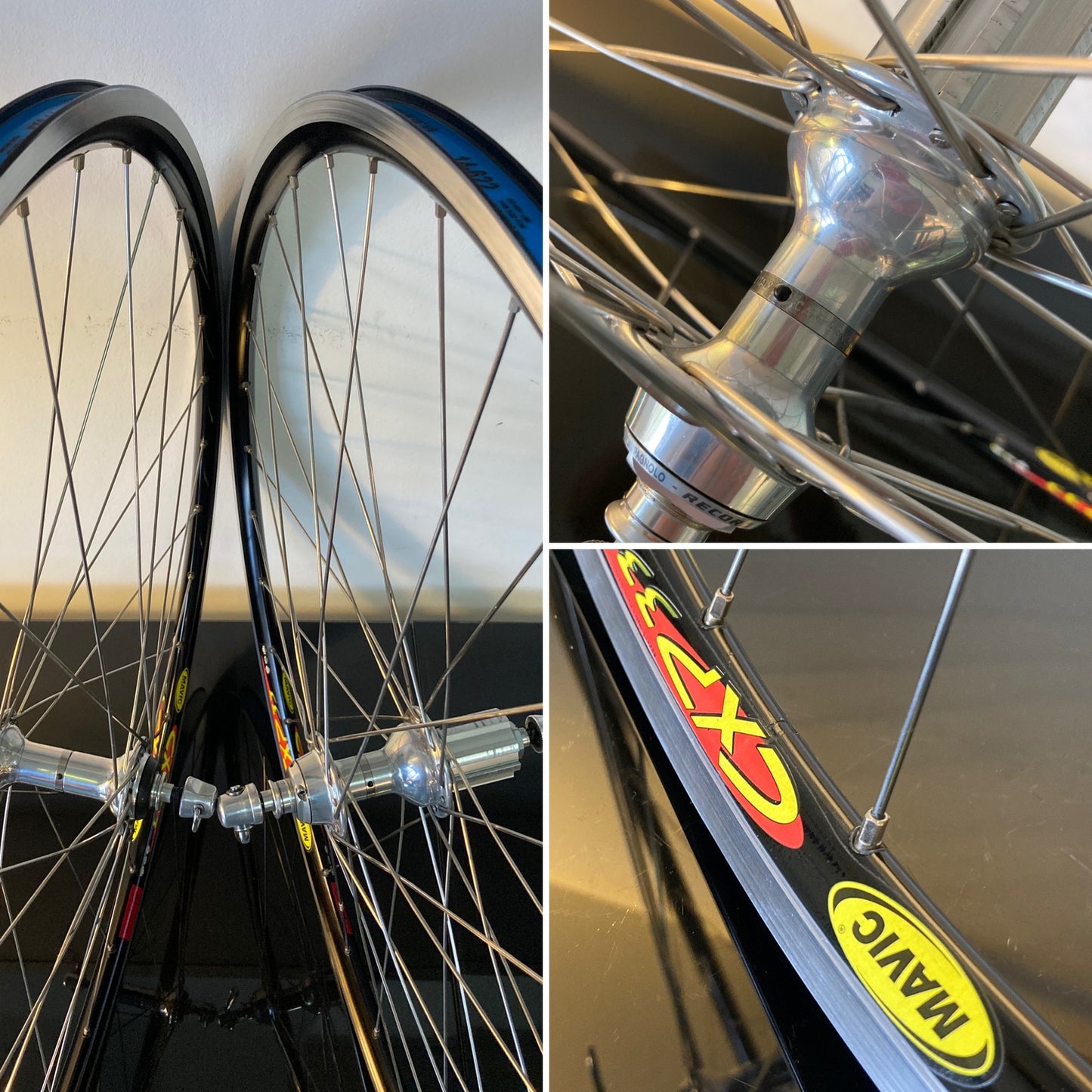 Ruote Campagnolo Record 9-10-11, Mavic CXP33. Per copertoncino.