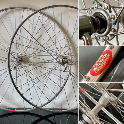 Ruote vintage Shimano Dura-Ace EX, cerchi Super Champion tubolari