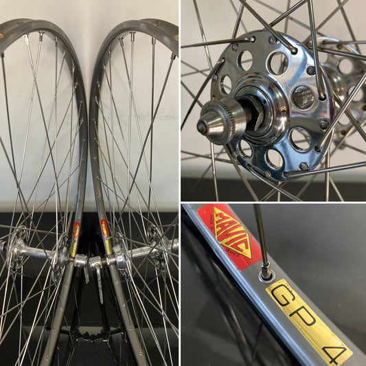 Ruote corsa tubolari. Cerchi Mavic GP4 su mozzi Campagnolo Nuovo Gran Sport 1253.