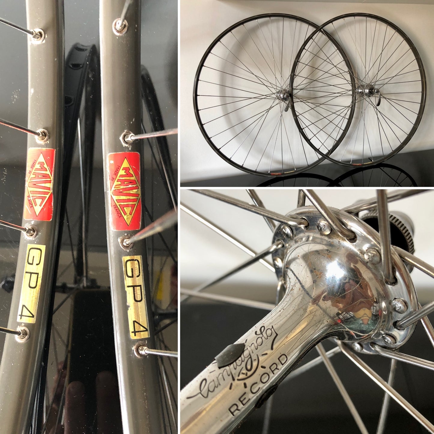 Set ruote Campagnolo Record, Mavic GP4 per tubolari. 700c