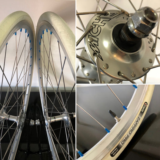 Set ruote Fixed Single- Speed. Mozzi Miche Primato, posteriore Flip-Flop.