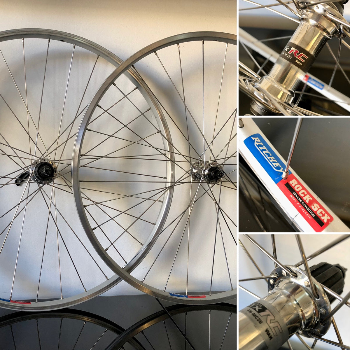 Ruote MTB 26" con mozzi Shimano STX RC e cerchi RITCHEY Rock SCX. Anni '90