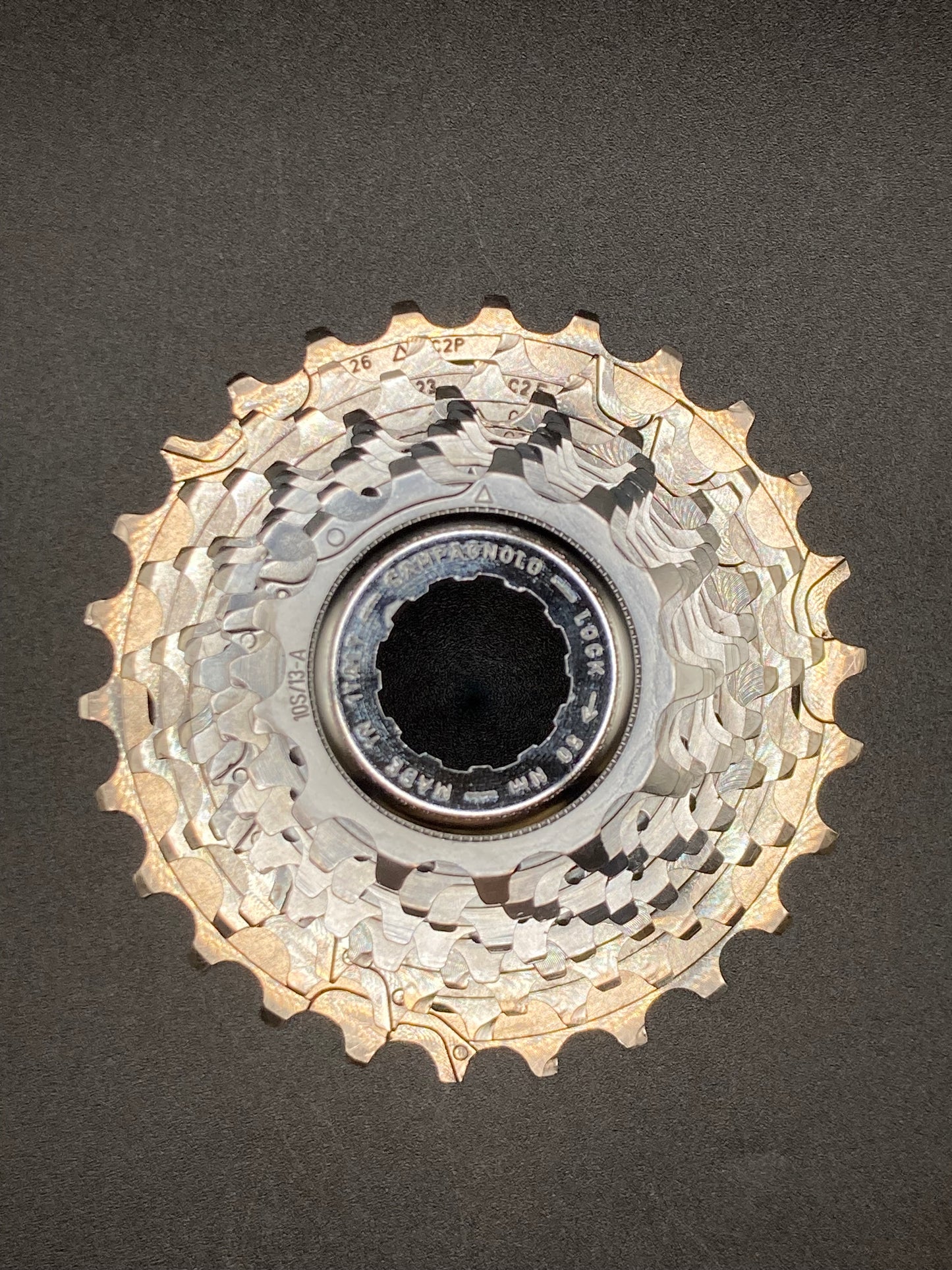 Cassetta Campagnolo Record 10s Titanium. 13-24