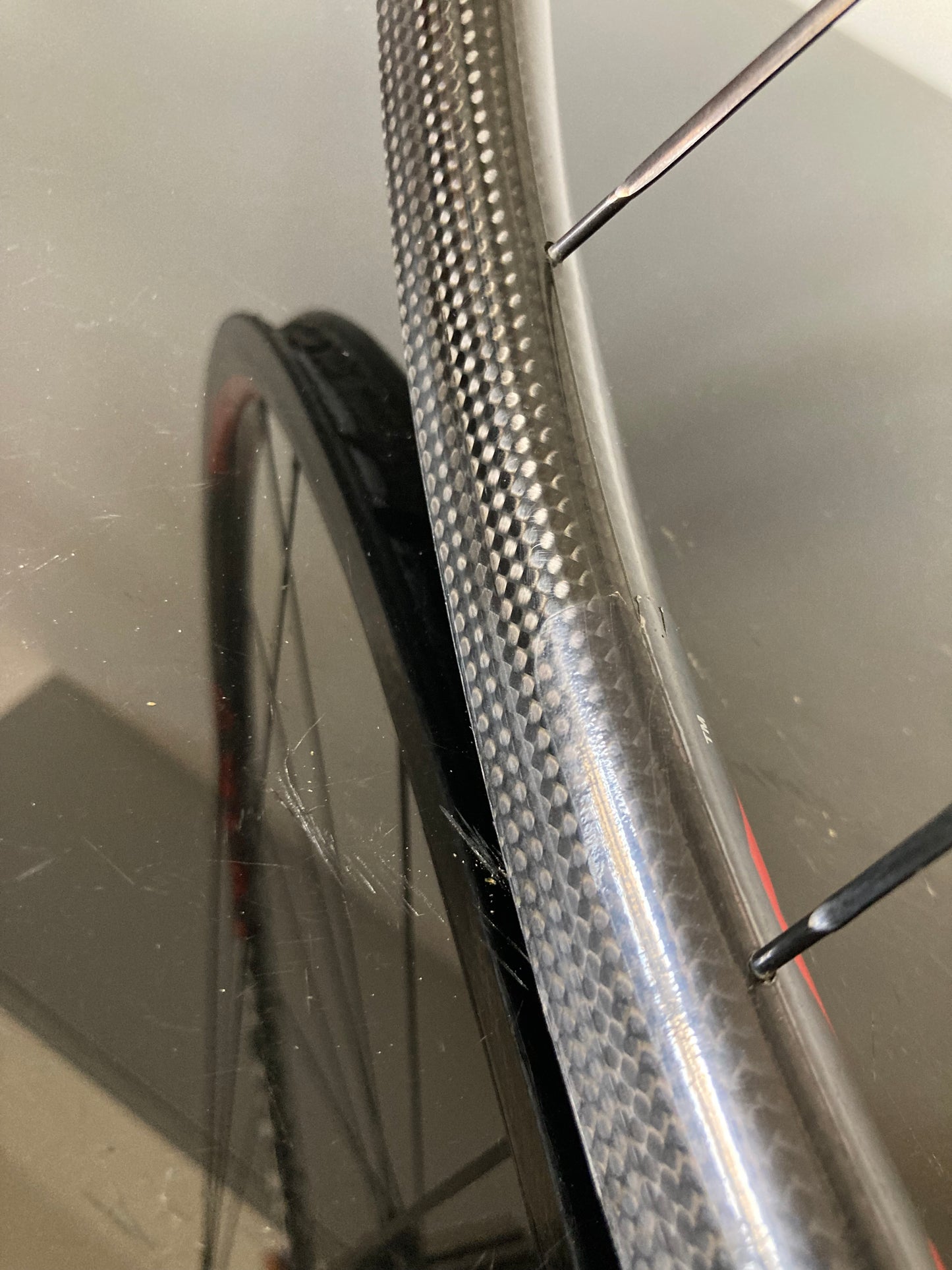 Ruota posteriore Campagnolo Hyperon Ultra, in fibra di carbonio. Per tubolare.