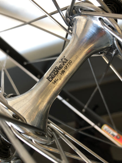 Ruote MTB 26". Mozzi Shimano XT M730/2, cerchi FIR M125.