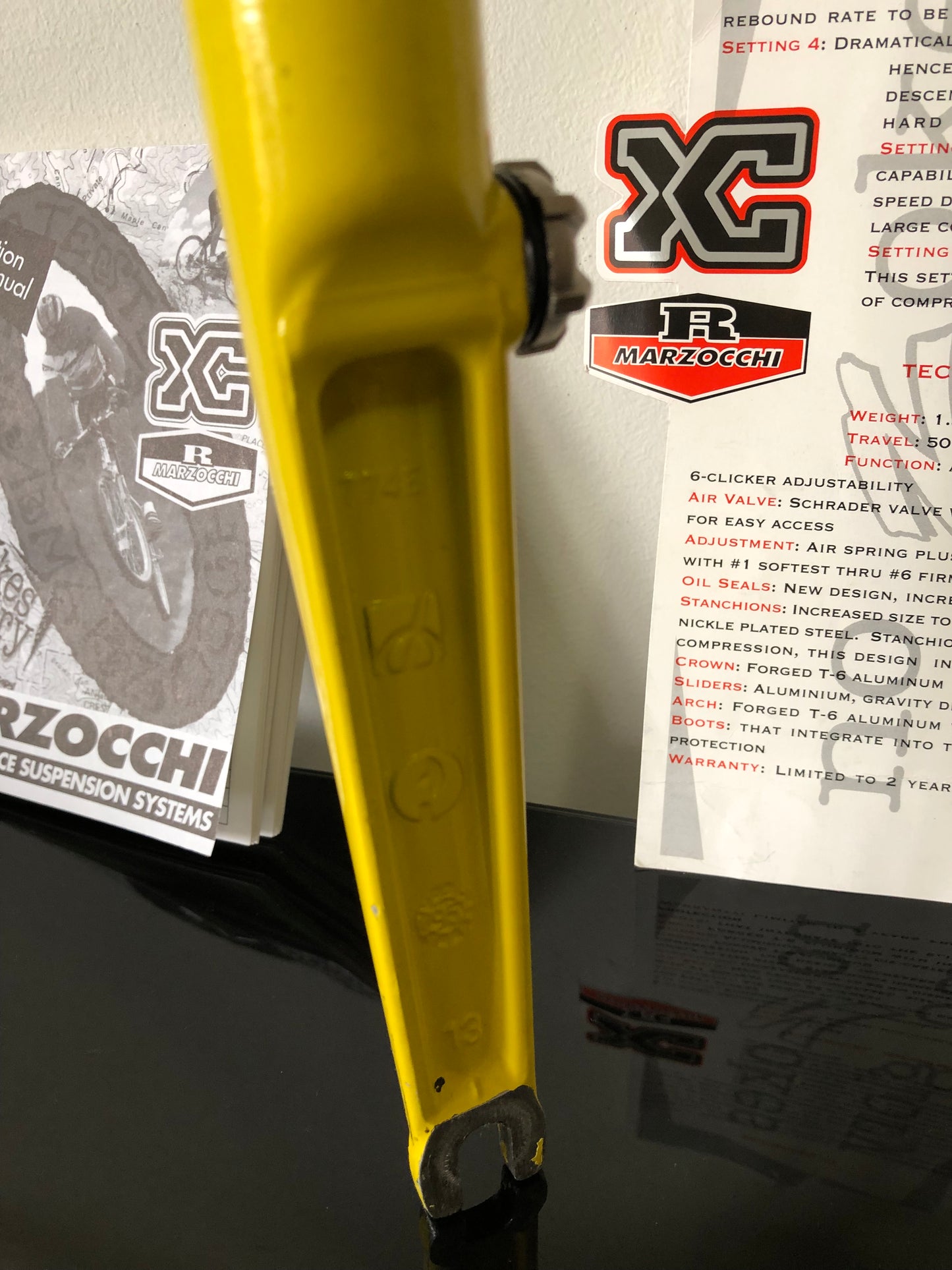 Forcella Marzocchi XCR 26" Special Edition, 1995.