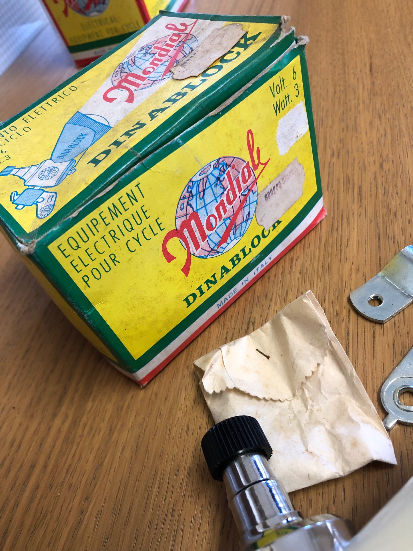 Fanale bicicletta Mondial Dynablock.