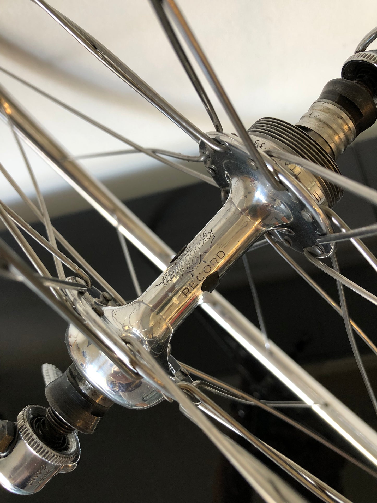 Set ruote Campagnolo Record, Nisi 28 fori. 700c per tubolare.