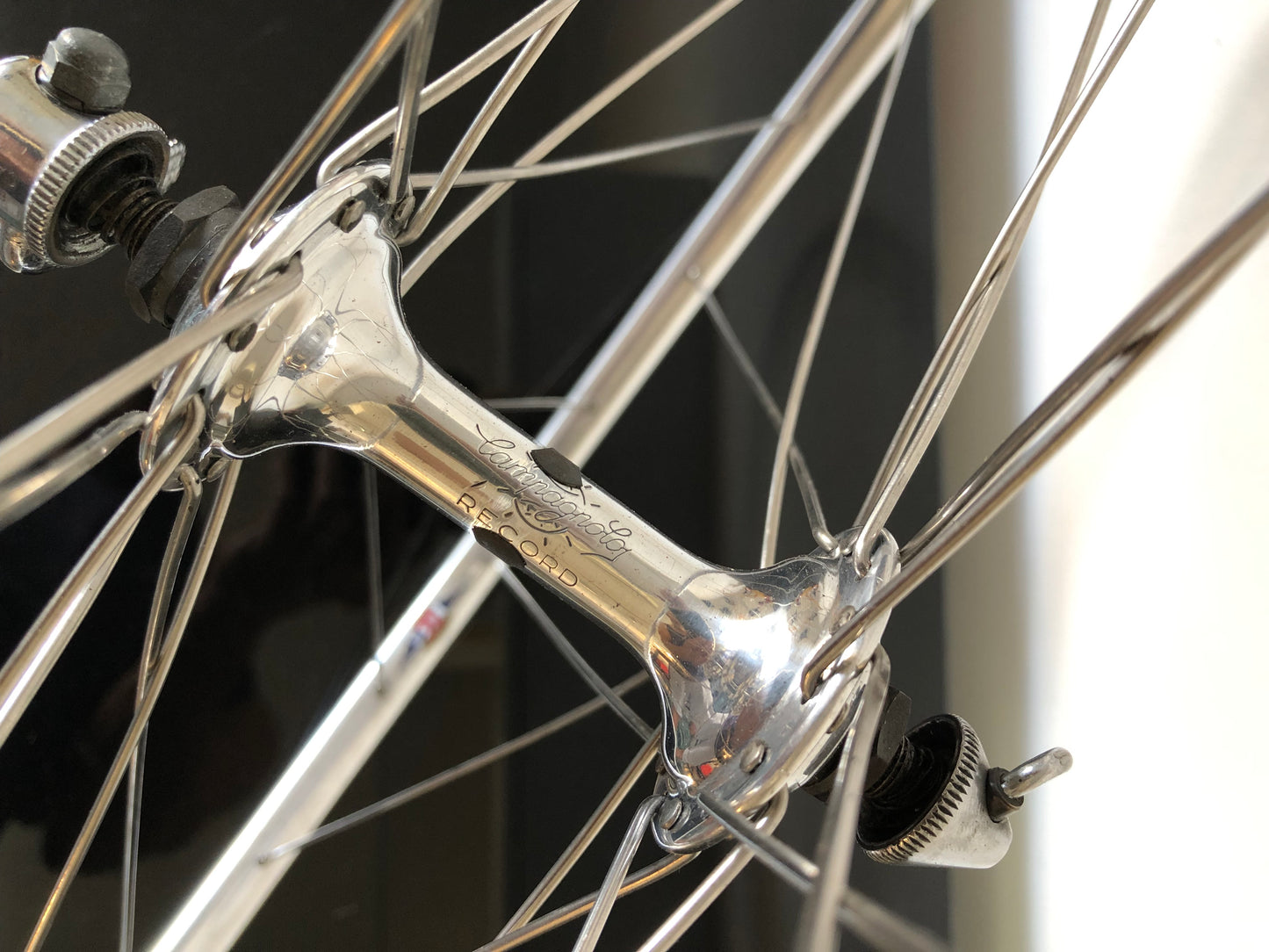 Set ruote Campagnolo Record, Nisi 28 fori. 700c per tubolare.