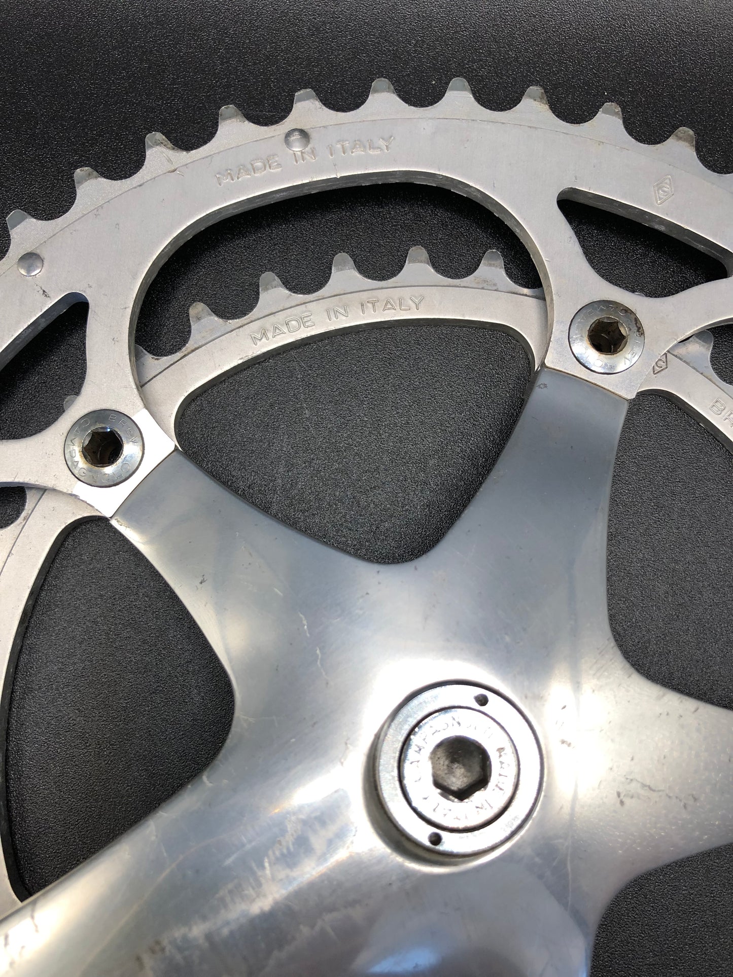 Guarnitura Campagnolo Record, C-Record.; 52/39, 170mm. Mod. A040.