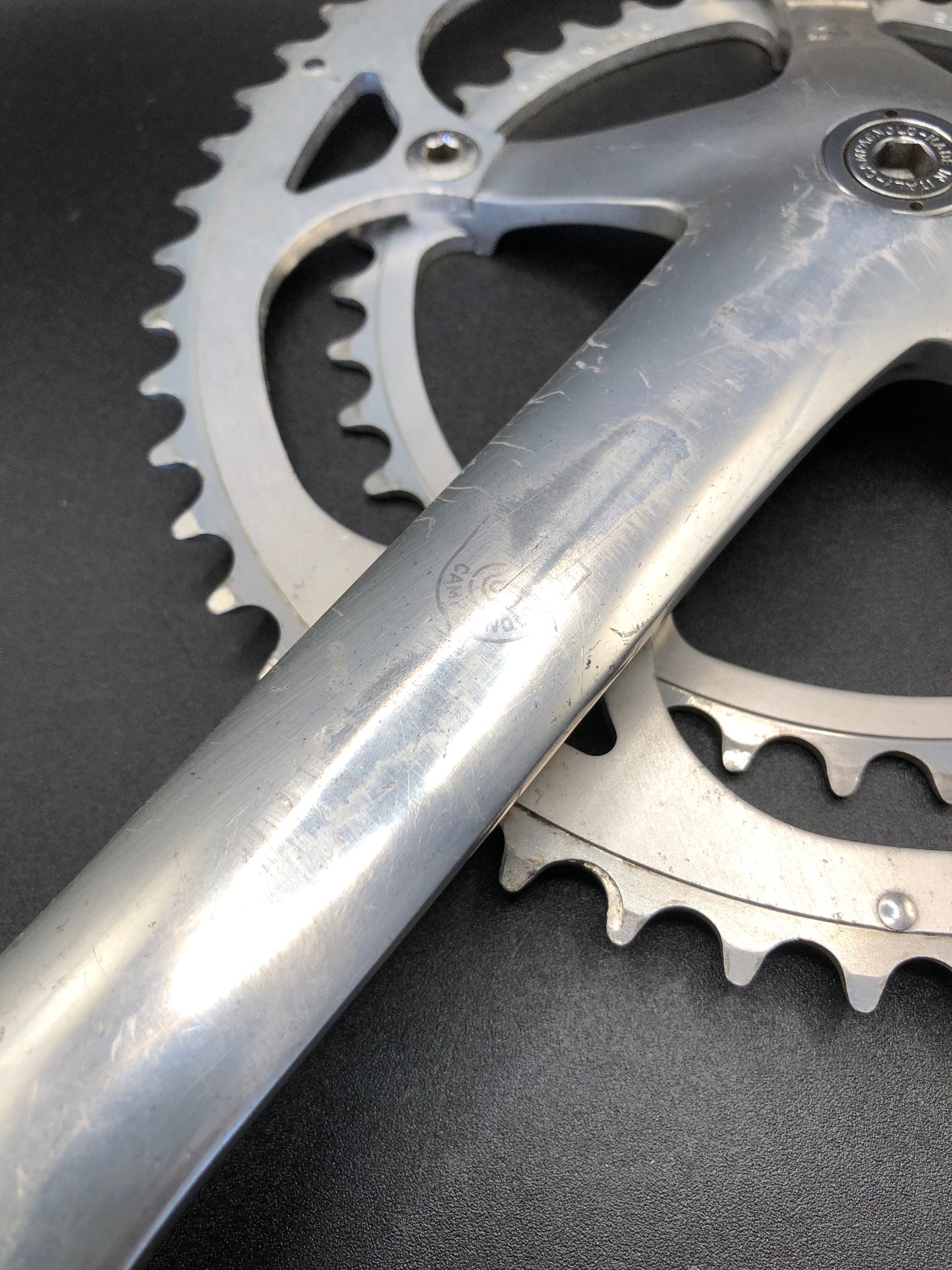 Guarnitura Campagnolo Record, C-Record.; 52/39, 170mm. Mod. A040.