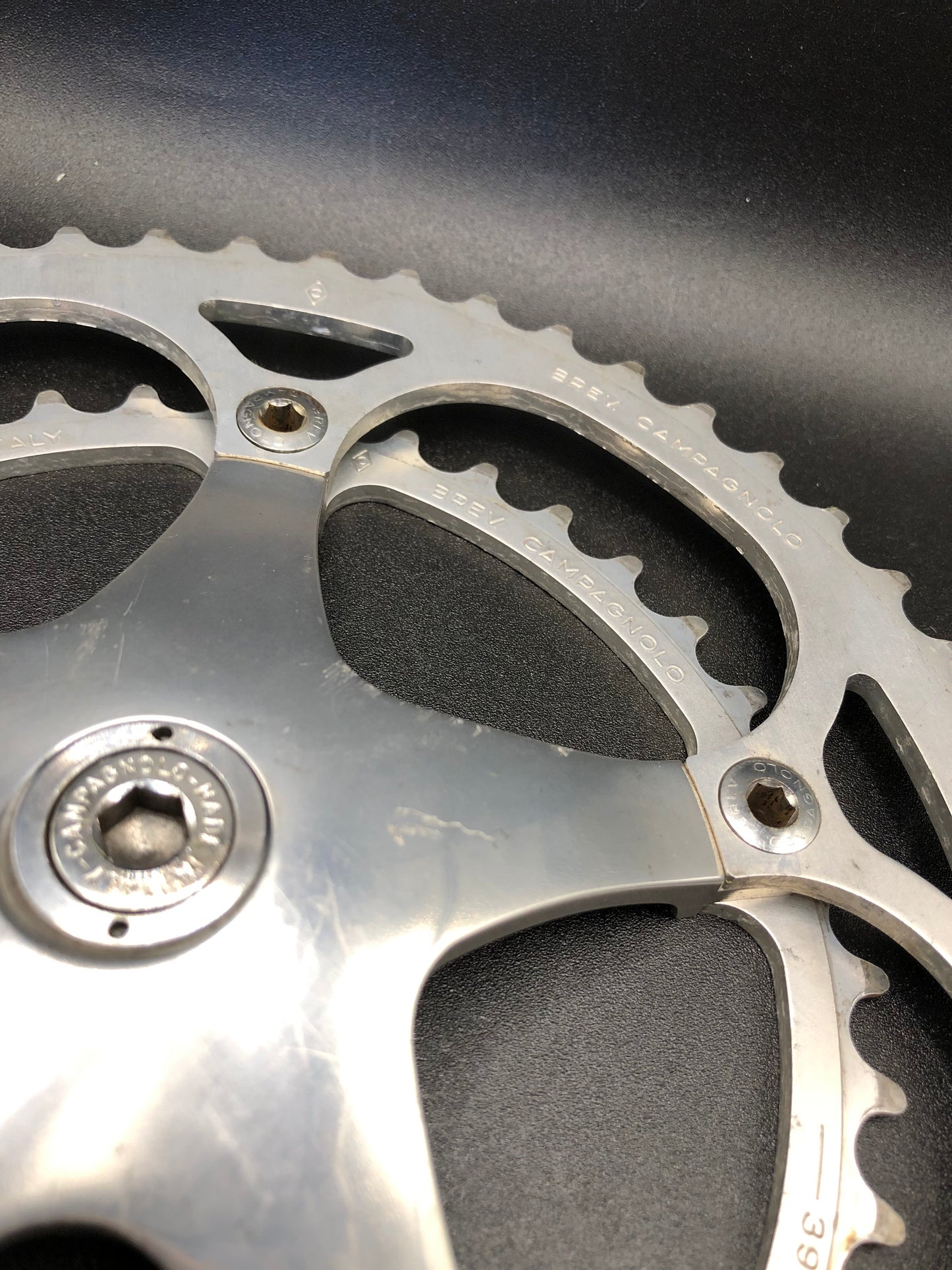 Guarnitura Campagnolo Record, C-Record.; 52/39, 170mm. Mod. A040.