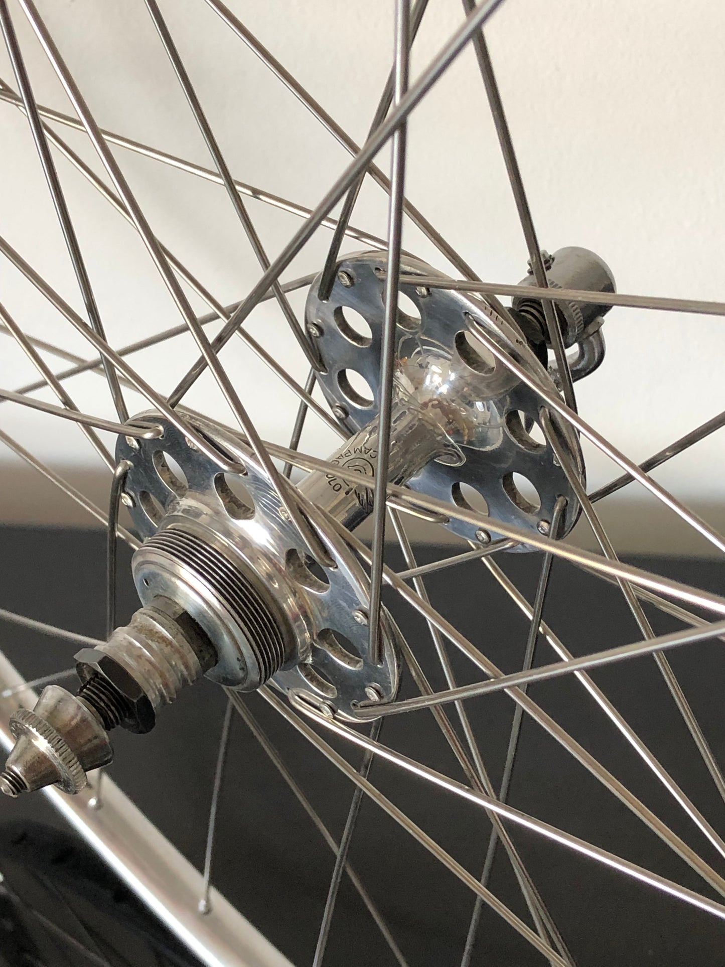 Set ruote Campagnolo Gran Sport Nuovo Tipo, cerchi Nisi per tubolari.
