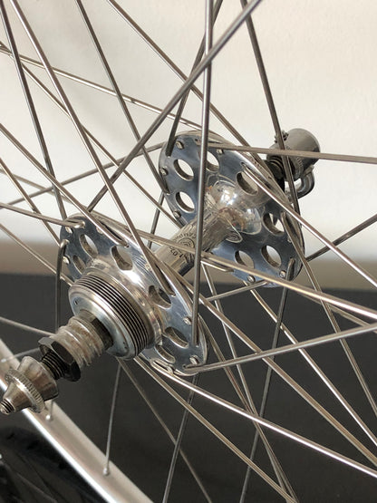 Set ruote Campagnolo Gran Sport Nuovo Tipo, cerchi Nisi per tubolari.