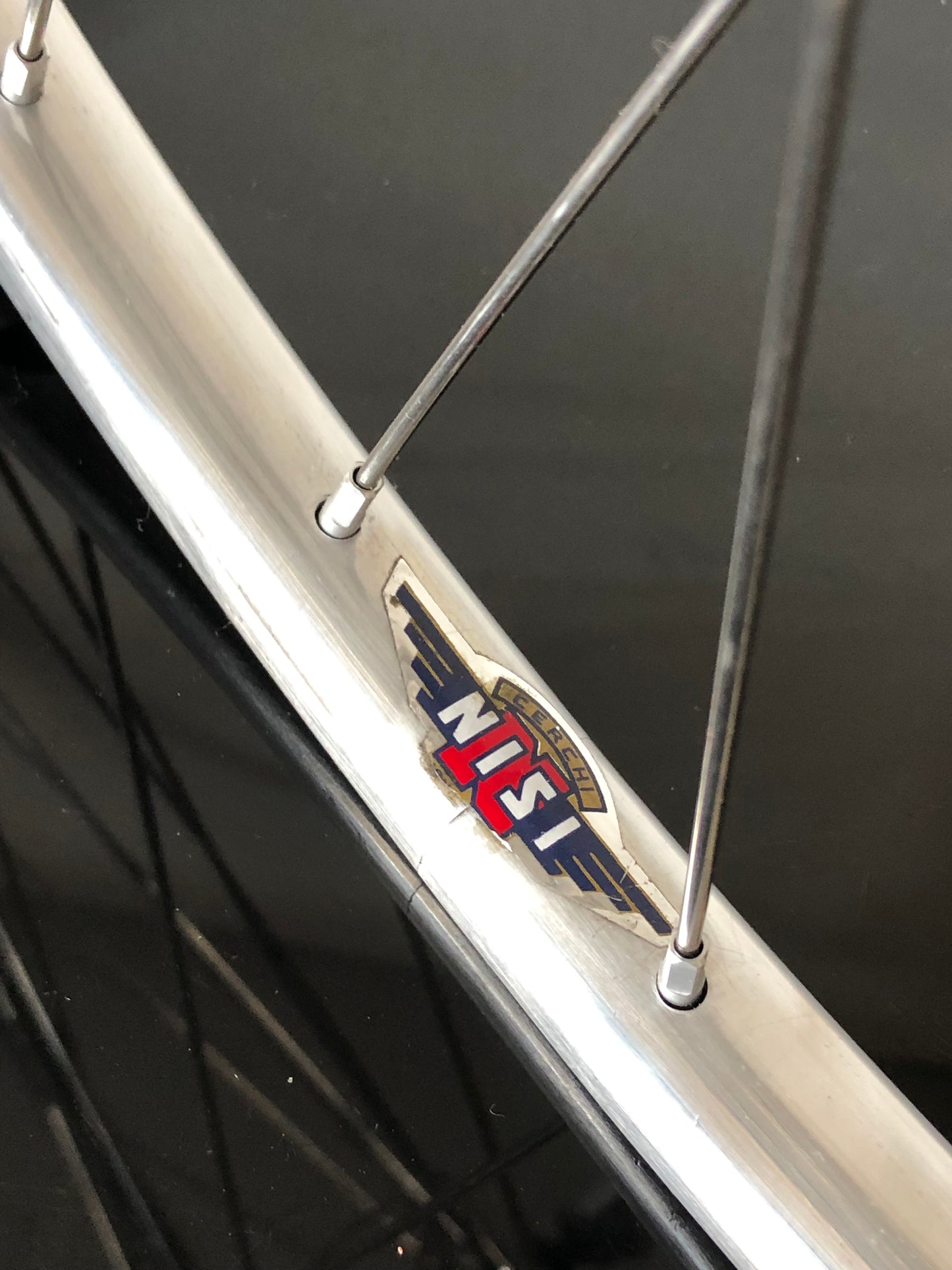 Set ruote Campagnolo Gran Sport Nuovo Tipo, cerchi Nisi per tubolari.