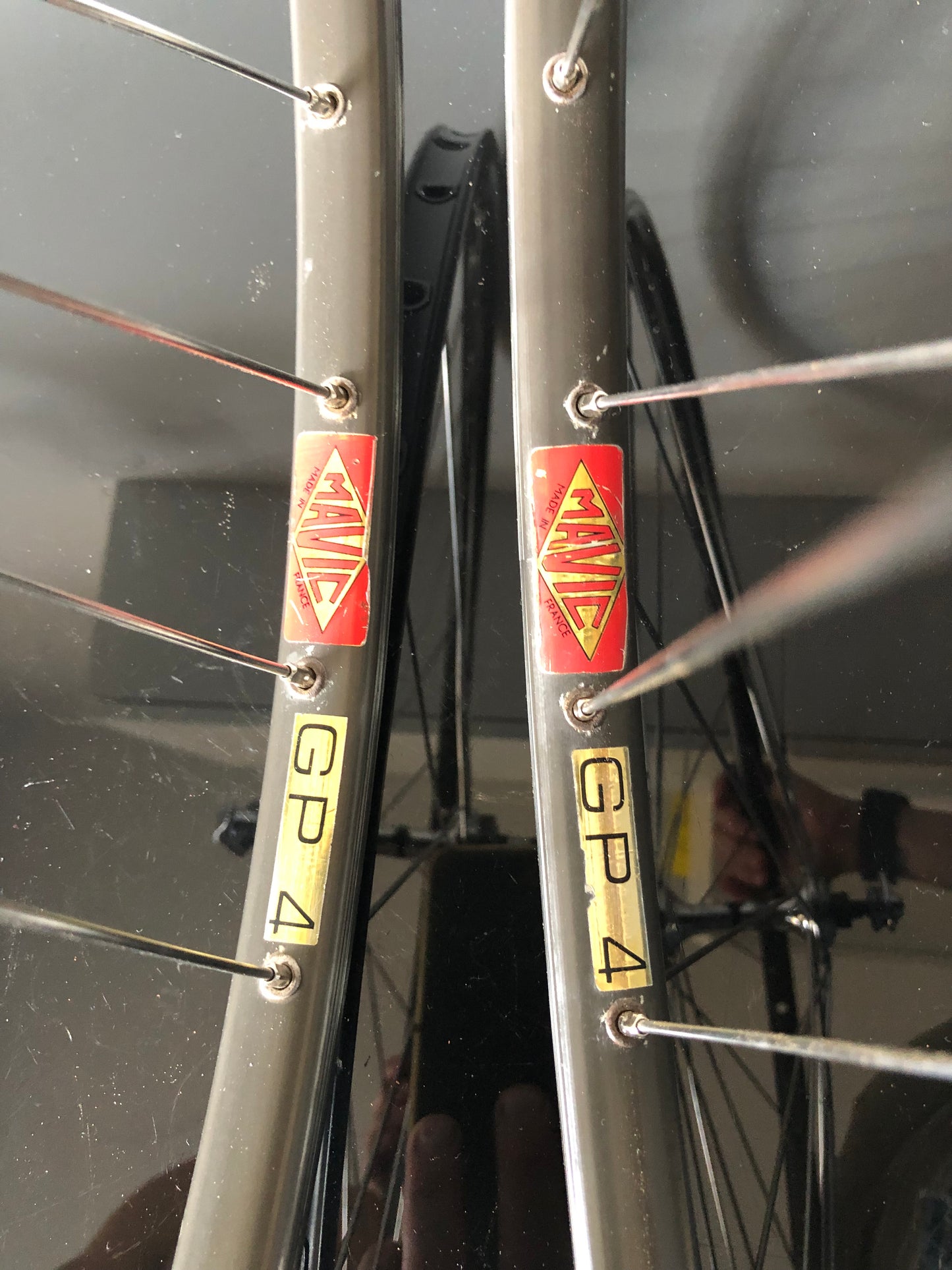 Set ruote Campagnolo Record, Mavic GP4 per tubolari. 700c