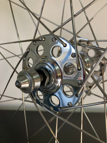 Ruote corsa tubolari. Cerchi Mavic GP4 su mozzi Campagnolo Nuovo Gran Sport 1253.