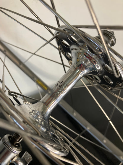 Ruote corsa tubolari. Cerchi Mavic GP4 su mozzi Campagnolo Nuovo Gran Sport 1253.