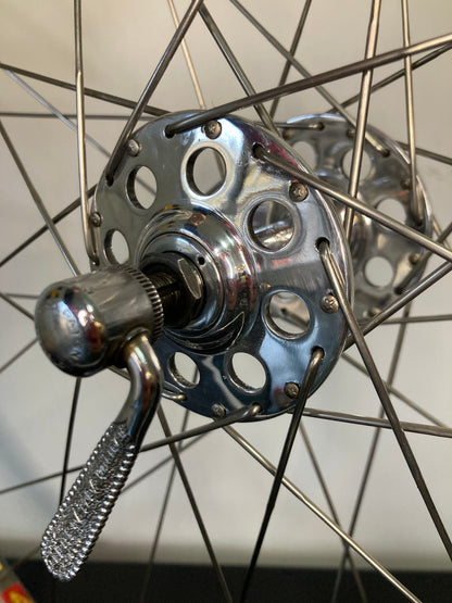 Ruote corsa tubolari. Cerchi Mavic GP4 su mozzi Campagnolo Nuovo Gran Sport 1253.