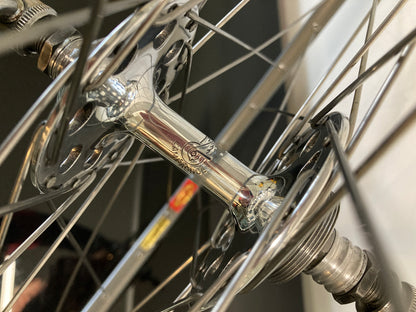 Ruote corsa tubolari. Cerchi Mavic GP4 su mozzi Campagnolo Nuovo Gran Sport 1253.