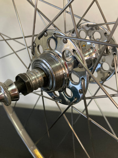 Ruote corsa tubolari. Cerchi Mavic GP4 su mozzi Campagnolo Nuovo Gran Sport 1253.