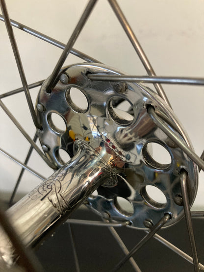 Ruote corsa tubolari. Cerchi Mavic GP4 su mozzi Campagnolo Nuovo Gran Sport 1253.