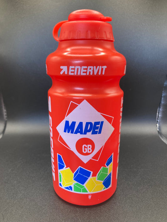Borraccia anni '90 del team Mapei GB, Enervit.