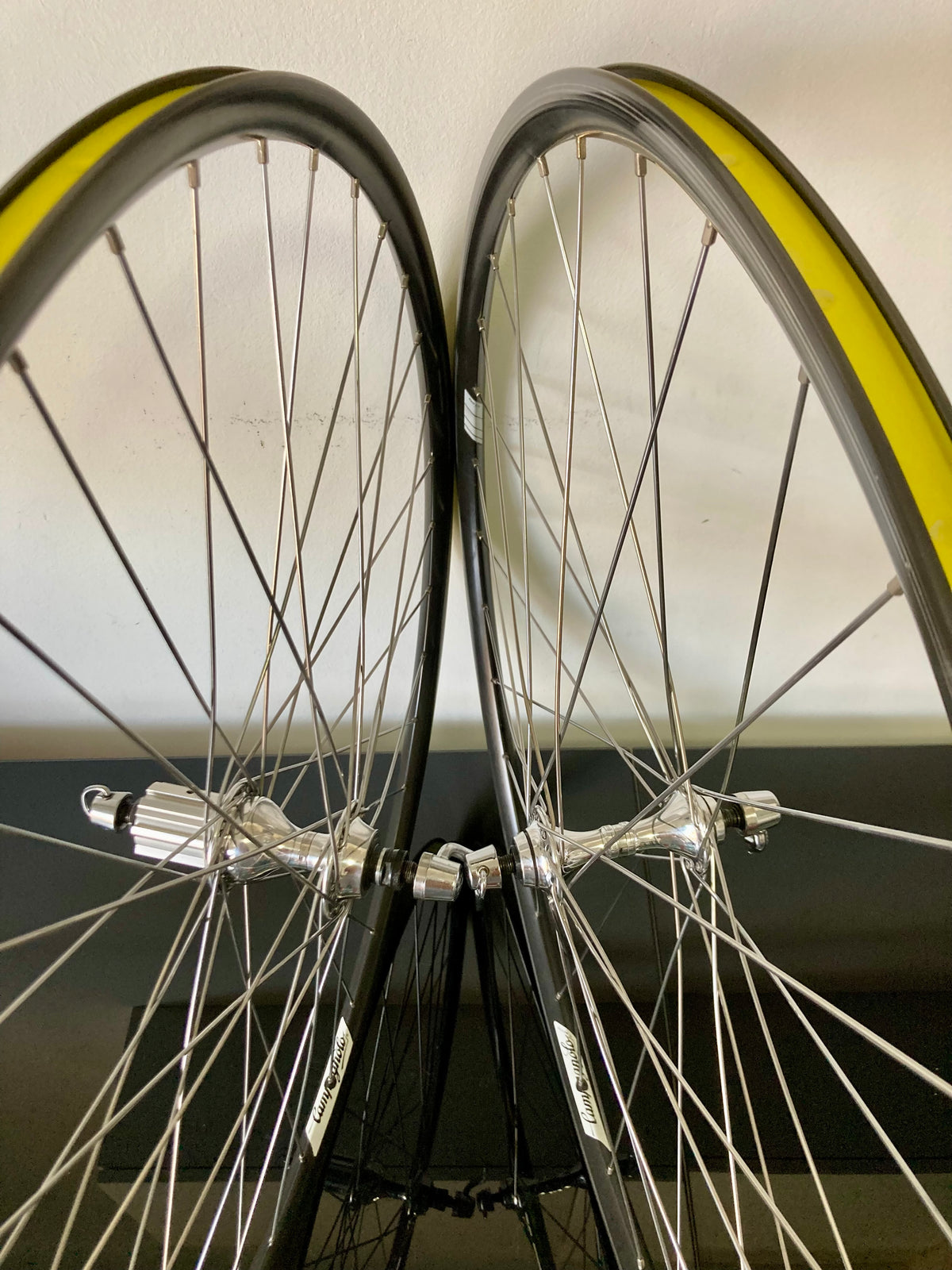 Ruote Campagnolo Record 9 10 11v. Cerchi Omega per copertoncino