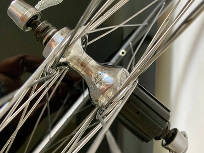 Ruote Campagnolo record 8 v. Cerchi Omega per copertoncino.