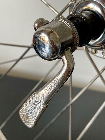 Ruote da corsa Campagnolo Record, cerchi Nisi per tubolare, con raggi Aeralpina.