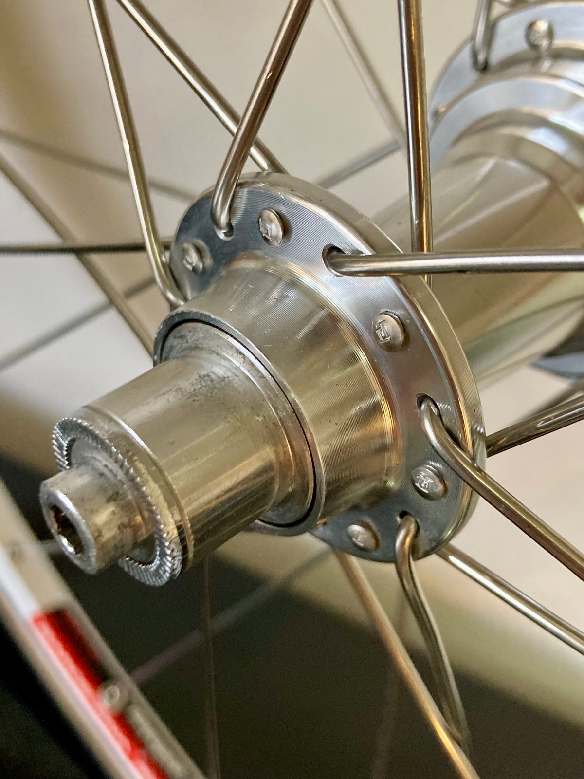 Ruote da corsa Campagnolo Barcelona '92, su mozzi Bitex. Corpetto Shimano 8-9-10v