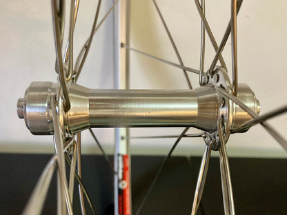 Ruote da corsa Campagnolo Barcelona '92, su mozzi Bitex. Corpetto Shimano 8-9-10v