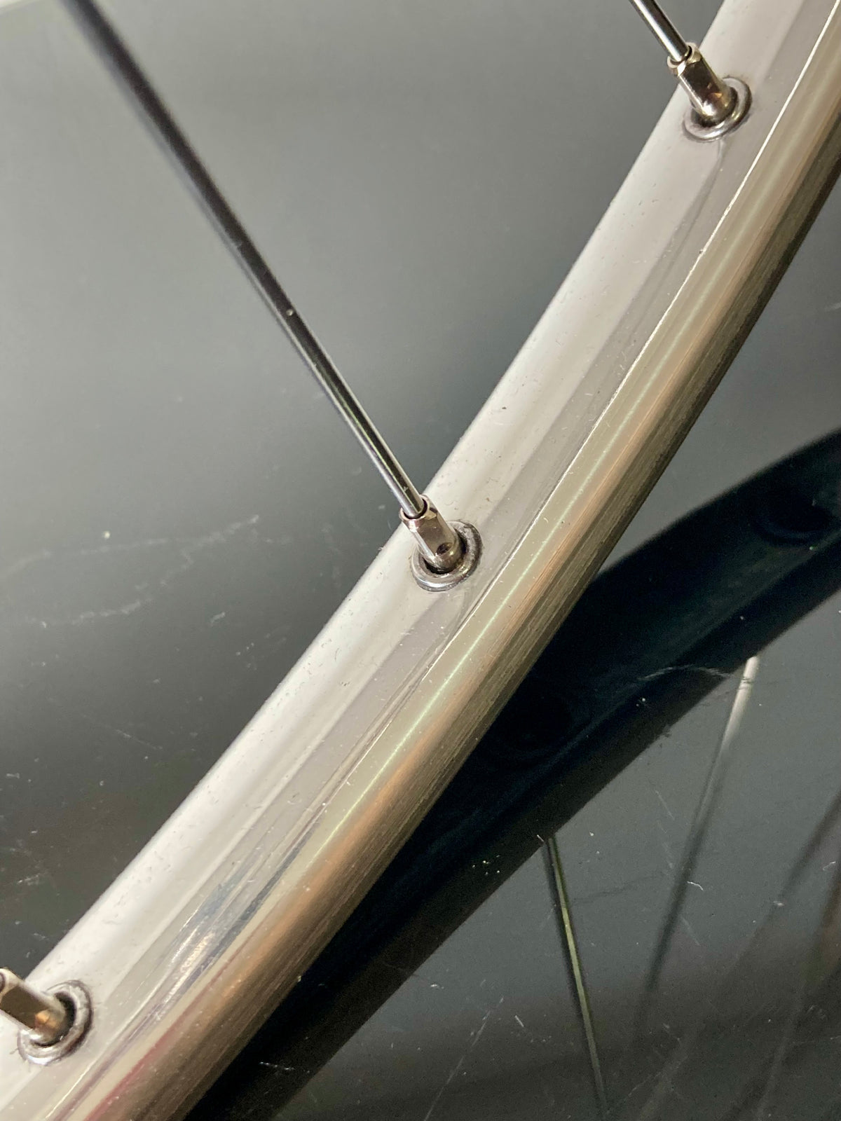 Ruote Dura-Ace EX 7206, cerchi Super Champion. 6v Uniglide. Team Flandria.